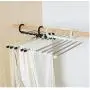5pcs Random Color Portable 5-in-1 Clothes Hanger Clothing Organizer Multi-Function Stainless Steel Pants Hanger Holder Rack Hangers for Clothes 5pcs Random Color Portable 5-in-1 Clothes Hanger Clothing Organizer Multi-Function Stainless Steel Pants Hanger Holder Rack Hangers for Clothes