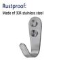 10 Pack Wall Mount Coat Hooks Hanger Holder Single Hook Heavy Duty Stainless Steel Storage Organizer Hook Utility Hanger Rustproof