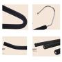 HJYPYJ Magic Hanger,Z-Sponge Non-Slip Multifunctional Hangers,Anti-Shoulder Pants Rack Not Easily Deformed Space Saving Organizer Hanger Strong Bearing Capacity/Black / 5 pcs
