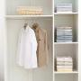 MUSLIN MINK Closet Shirt Folding Organizer Rack Regular Size Clothes Holder Stand, Clothes Hanger Sizes - Clothing Rack in Fashion, Rack Room Shoes Coupon, Cloths in Home and Garden