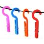 Laundry Hooks Clothespins Hanging Clips Plastic Hanger Home Travel Pack of 10