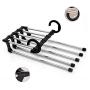 Xingny Multi-Function Folding Stainless Steel Pants Hanger Jeans Organizer Space Saving Clothes Hanging Storage Rack