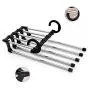 Xingny Multi-Function Folding Stainless Steel Pants Hanger Jeans Organizer Space Saving Clothes Hanging Storage Rack Xingny Multi-Function Folding Stainless Steel Pants Hanger Jeans Organizer Space Saving Clothes Hanging Storage Rack
