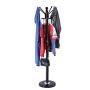 12 Hooks Multi-Functional Metal Coat Racks Hat Jacket Stand Silica Gel Base Tree Hanger Rack, Shipped from The US (????Black, ????15.7 x 15.7 x 68.9 inches)