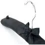 Hangerworld 6 Black 15inch Satin Padded Cushioned Top Coat Clothes Garment Hangers with Chrome Hook Hangerworld 6 Black 15inch Satin Padded Cushioned Top Coat Clothes Garment Hangers with Chrome Hook