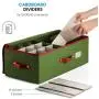 ZOBER Underbed Christmas Ornament Storage Boxes with Zippered Closure - Stores up to 36 Standard Christmas Ornaments 4 - Inch, and Xmas Holiday Accessories, Storage Container with Dividers ZOBER Underbed Christmas Ornament Storage Boxes with Zippered Closure - Stores up to 36 Standard Christmas Ornaments 4 - Inch, and Xmas Holiday Accessories, Storage Container with Dividers