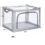 DoDoMagxanadu Clear Window Storage Clothes Organizer, Foldable Containers for Clothes, Toy Storage Container Clear Stackable Storage Bin Boxes (Grey, 66L(19.6x15.7x12.9) DoDoMagxanadu Clear Window Storage Clothes Organizer, Foldable Containers for Clothes, Toy Storage Container Clear Stackable Storage Bin Boxes (Grey, 66L(19.6x15.7x12.9)