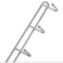 Woyisisi Clothes Hanger Wall Mounted 8 Hooks Hat Keychain Laundry Rack Hanger Storage Shelf Home(White)