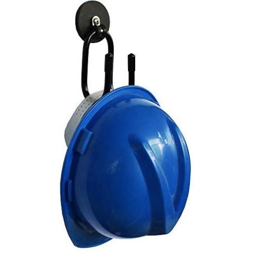 YYST Magnetic Hanger Magnetic Hook for Cowboy Hat, Hard hat, Cords,Tools,Bags,Towels, etc 2.5& Diameter Magnet - No Scratches to The Surface - W Style (1)