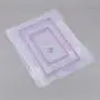 5 Pcs Clear Plastic Shoe Storage Boxes, Foldable Shoe Containers Double Plastic Purple DIY Shoe Drawers Home Storage