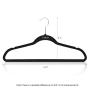 Furinno Suit Hanger, Pack of 30, Black