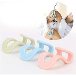 20pcs Random Color Mini Clothes Hanger Plastic Easy Hook Wardrobe Storage Creative Clothes Holder Hooks Home Decoration