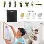 Picture Frame Hanger Kit, Easy Frame Hanger, Picture Hanging Tool - Hang & Level Tool Bundled w/Premium 222 Pcs Assorted Picture Hanging Hardware Bonus 6 Pcs Non-Trace Wall Hangers Plastic Hooks Picture Frame Hanger Kit, Easy Frame Hanger, Picture Hanging Tool - Hang & Level Tool Bundled w/Premium 222 Pcs Assorted Picture Hanging Hardware Bonus 6 Pcs Non-Trace Wall Hangers Plastic Hooks