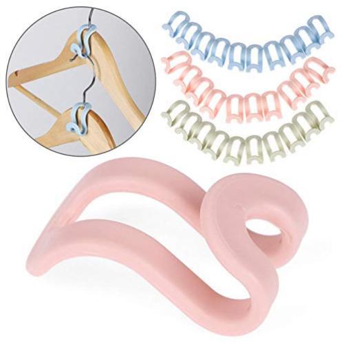 20Pcs Random Color Creative Mini Antislip Clothes Hanger Home Easy Hook Closet Organizer Storage Rack Holder Hook Home & Living Storage