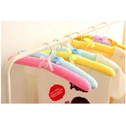 DNJKSA Colorful Anti-Slip Lint Padded Clothes Hanger Children Hanger(10 Pieces/Lot)(Random Color)