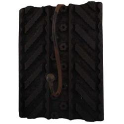 Indianshelf Handmade 1 Artistic Vintage Brown Wooden Block Coat Hooks Hangers/Clothes Hooks Door Mount