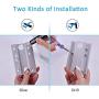 4.2M Stainless Steel Retractable Clothesline Indoor Clothes Hanger Drying Rack Travel Accessories, White