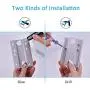 4.2M Stainless Steel Retractable Clothesline Indoor Clothes Hanger Drying Rack Travel Accessories, White 4.2M Stainless Steel Retractable Clothesline Indoor Clothes Hanger Drying Rack Travel Accessories, White