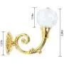 Clear Crystal Curtain Holdback Wall Mounted Tieback Hooks Tassel Clothes Hat Towel Coat Hanger Holder Clear Crystal Curtain Holdback Wall Mounted Tieback Hooks Tassel Clothes Hat Towel Coat Hanger Holder