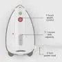 Sharper Image SI-755 Mini Steam Iron with Dual Voltage for Travel, White