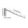 GardenHelper SUS 304 Stainless Steel Folding Wall Mounted Clothes Hanger Rack Clothes Hook, Heavy Duty Closet Storage Organizer Brushed Finish (1)