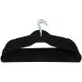 Greensen Velvet Hangers, 20 Pcs Heavy Duty Durable Non Slip Bar Clothes Suit Shirt Pant Hangers Organization Home (Black)
