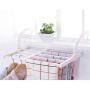 Multipurpose Folding Drying Rack Outdoor Portable Clothes Hanger Balcony Laundry Dryer Airer (Pink)