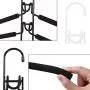 ZJW Multi Layer Hangers, Multi Function Hangers for Wardrobes Space Saving All Kinds of Clothes