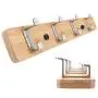 XFENG Coat Hook Rack Wall Mounted Clothes Hanger Bamboo Robe Towel Holder(4 and 5 Hooks) (Size : A) XFENG Coat Hook Rack Wall Mounted Clothes Hanger Bamboo Robe Towel Holder(4 and 5 Hooks) (Size : A)