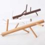 XZSAW Floor Standing Hat and Coat Coat Rack Clothes Hat Tree Retro Wood Hanger Floor Hanger Coat Rack Bedroom Simple Clothes Shelf Disassembly Simple Modern Single Rod (Color : Style A)
