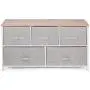 Happybuy 5-Drawer Storage Organizer Unit with Fabric Bins Bedroom Play Room Entryway Hallway Closets Steel Frame MDF Top Dresser Storage Tower Fabric Cube Dresser Chest Cabinet (Beige/Wide) Happybuy 5-Drawer Storage Organizer Unit with Fabric Bins Bedroom Play Room Entryway Hallway Closets Steel Frame MDF Top Dresser Storage Tower Fabric Cube Dresser Chest Cabinet (Beige/Wide)