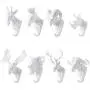 Zhi Jin 1Pc Novelty White Animals Head Hook Wall Adhesive Door Hanger Decor for Clothes Hat Mr.Elephant