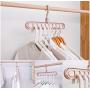 10pcs Random Color Multi-Function Space Saver Wonder Magic Clothes Hanger Closet Racks Organizer Wardrobe Coat Dress Hooks