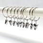 Plakza - Hanger Underwear - 10pcs Stainless Steel Clothespins Hook Laundry Clips Portable Bra Socks Hanger Pegs Racks Anti Wind - Stainless Clothes Bamboo Large Pegs Hooks Plastic Cute Hanging Clips W