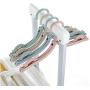 Portable Folding Coat Hanger Magic Multi-Function Clothes Hanger Clothes Drying Rack Plastic Clothes Hangers Home Organizer 10pcs Random Color