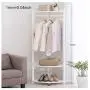 ZCYX Nordic Solid Wood Wardrobe Floor Coat Rack Bedroom Rack Clothes Room Hanger (Color : White) ZCYX Nordic Solid Wood Wardrobe Floor Coat Rack Bedroom Rack Clothes Room Hanger (Color : White)