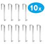 10 Pack Over The Door Metal Hook Hanger