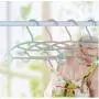 10PCs Baby Plastic Hangers for Clothes Hanging Household Baby Child Slip-Resistant Seamless Clothes Hanger Random Color