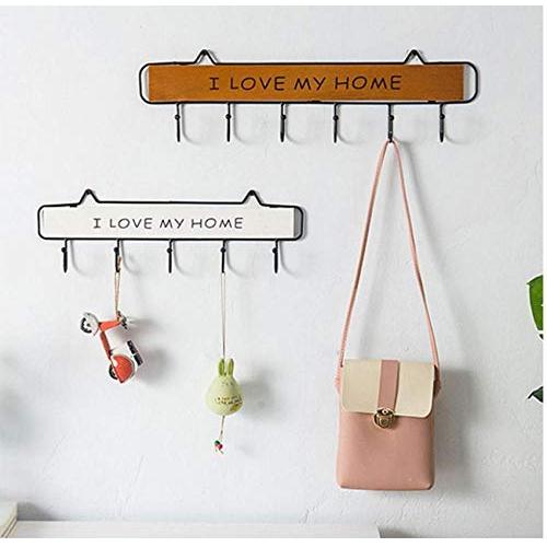 Wall Mounted Clothes Hanger 4 Hooks Hat Key Holder Laundry Coat Rack Hanging Storage Shelf for Home 5pcs Random Color
