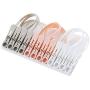 12 Pcs Socks Towel Practical Windproof Clip Bras Clothes Hanger Pegs Rope Belt Clip (multicolour, 12pcs)