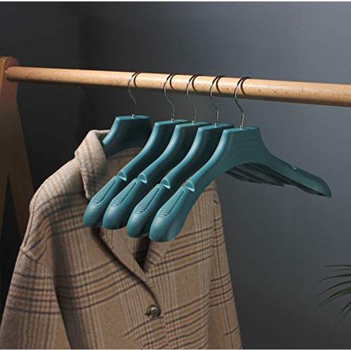 42.5Cm Strong Plastic Coat Clothes Top Hanger for Clothes (Including 1),Green,B