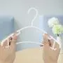 Baby Hangers,120 Pack Kids White Plastic Hangers for Baby Clothes Toddler Hangers Infant Clothes Hangers
