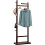 WZP Household Coat Rack Modern Bedroom Simple Fashion Floor Hanger Creative European Interior Bamboo Solid Wood Hanger Home