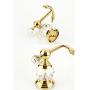 Wall mounted hooks Antique Brass Kitchen Bathroom Towel Hooks Luxury Crystal Robe Hooks Wall Mounted Clothes Coat Hook Hanger Double Hooks Lavatory Accessories ( Color : Rose Gold , Size : One size )