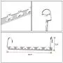 Luckindom Space Saving Clothes Hangers, Magic Metal Closet Hanger Organizers, 4 Pack Stainless Steel Wardrobe Clothing Cascading Hangers for Easy Storage of Pants, Shirts, Coats (Single Row)