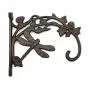 Cast Iron Rustic Brown Dragonfly Plant Hanger Hook, Bracket Style Hanging Plant Hook Cast Iron Rustic Brown Dragonfly Plant Hanger Hook, Bracket Style Hanging Plant Hook