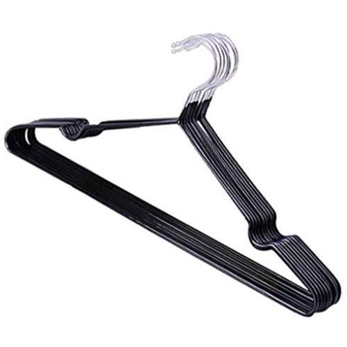 10pcs Random Color Children Adult Non-Slip Metal Shirt Trouser Hook Hangers Coat Hanger Clothes Accessories Rack