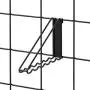 iDesign Jayce Metal Hanger Hook for Modular Grid Wall System, Storage Hooks for Kitchen, Bathroom, Bedroom, Office, Basement, Garage 7.63&quot x 1&quot x 4.56&quot - Matte Black
