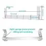 YANX Over The Door Hook Hanger, Aluminum Heavy Duty Organizer for Coat, Towel, Bag, Robe etc, 6 Hooks Brush Finish (Silver)