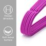 HOUSE DAY Velvet Hangers Non-Slip Velvet Hanger 50 Pack-Clothes Hangers Velvet Space Saving Clothes Hangers Non Slip Hangers for Coats, Suit,Hot Pink